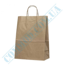 Kraft paper bags with handles | 250*150*350mm | 70g/m2 (up to 7kg) | art. 642 | 100 pieces per pack
