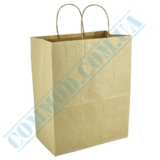 Kraft paper bags with handles 260x150x350mm (700) 100 pieces