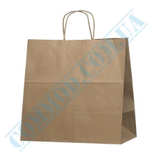 Kraft paper bags with handles | 350*200*350mm | 120g/m2 (up to 10kg) | art. 1898 | 50 pieces per pack
