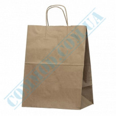 Kraft paper bags with handles | 280*200*380mm | 80g/m2 (up to 5kg) | art. 3812 | 50 pieces per pack