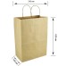 Kraft paper bags with handles 330x160x420mm (640) 100 pieces