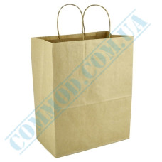 Kraft paper bags with handles 330x160x420mm (640) 100 pieces