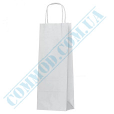 White paper bags with handles | 150*90*400mm | 100g/m2 (up to 3kg) | art. 1228 | 100 pieces per pack