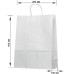 White paper bags with handles 320x140x420mm (693) 100 pieces
