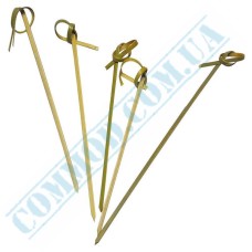 Knoted bamboo skewers 15cm 100 pieces