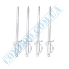 Clear plastic swords skewers 9cm 1000 pieces