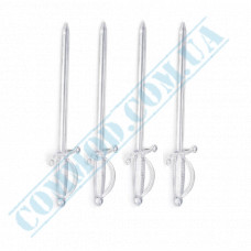 Plastic skewers | for canapes | transparent swords | 8cm | 1000 pieces per package