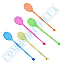 Tennis colored coctail stirrer 170mm 100 pieces