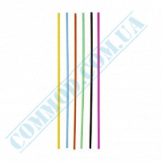 Straws for drinks | plastic | not flexible | d=3mm L=210mm | colored | 500 pieces per pack
