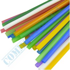 Colored plastic fresh straws 200x8mm 500 pieces