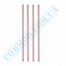 Cocktail straws | plastic | not flexible | d=7mm L=210mm | striped | 500 pieces per pack