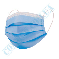 Medical masks | blue | non-woven | 3 ply | 50 pieces per pack