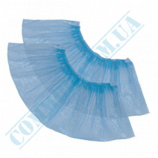 Shoe covers polyethylene | weight 2g | 19μm | blue | 100 pieces 50 pairs per pack