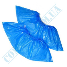Shoe covers, polyethylene | weight 4g | 30μm | blue | 100 pieces 50 pairs per pack