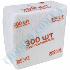 Paper napkins | 22*22cm | single ply | white | 300 pieces per pack