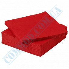 Paper napkins | 33*33cm | double ply | red | 200 pieces per package