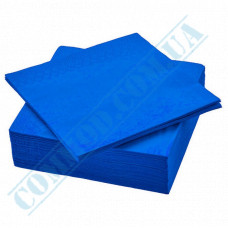 Paper napkins | 33*33cm | double ply | blue | 200 pieces per package