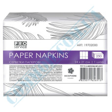 Pro service white dispenser napkins 24x21cm 1-ply 250 pieces