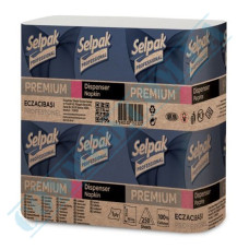 Selpak premium white dispenser napkins 24x26.5cm 1-ply 250 pieces