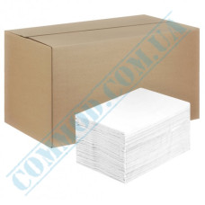 Салфетки для диспенсера бумажные однослойные 17x17 см белые | 2000 штук в упаковке