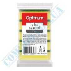 Kitchen sponge 9x6x3cm 5 pieces Pro service Optimum
