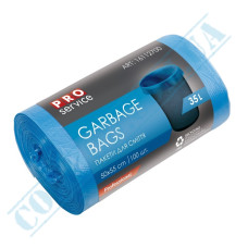 Blue garbage bags 35L HD 100 pieces Pro service