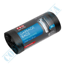 Black garbage bags 60L HD 40 pieces Pro service