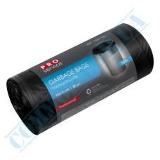 Black garbage bags 160l LD 20 pieces Pro service