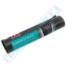 Garbage bags | 240l | polyethylene LD 50μm | Double layer | Black | Professional | PRO Service | 5 pieces per roll