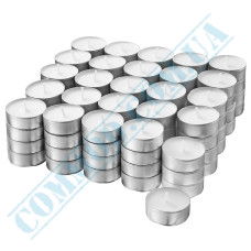Tea candles | d=39mm h=17mm | white | burning time 4 hours | 100 pieces per pack