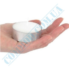 Tea candles | d=57mm h=19mm | white | burning time 8 hours | 36 pieces per pack