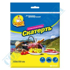 Скатерть полиэтиленовая 120x150см желтая Фрекен Бок