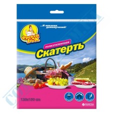 Скатерть полиэтиленовая 120x150см розовая Фрекен Бок Скатерть полиэтиленовая 120x150см розовая Фрекен Бок