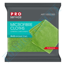 Microfiber Cloths | 38*38cm | green | Professional | PRO Service | 3 pieces per pack