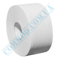 Toilet paper Jumbo | 120m | 1000 sheets | 1 ply | d=170mm h=85mm | white