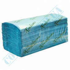Paper towels V stacking | 25*23cm | blue | single layer | in a bundle of 200 sheets