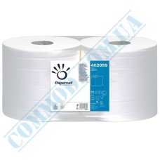 Papernet white wiping paper 2-ply 232m 402059 2 rolls