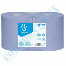 Paper towel | 360m | 1000 sheets | two-layer | Blue | industrial | wiping | art. 401975