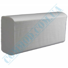 Полотенца листовые Z-укладки серые 1 слой 200 штук