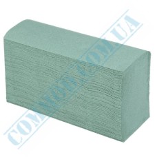 Z-fold green paper towels 1-ply 200 pieces