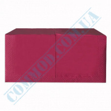 Paper napkins | 33*33cm | single ply | burgundy | 200 pieces per package