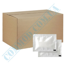 Салфетки влажные 13x14 см в индивидуальной белой упаковке | 500 штук в ящике