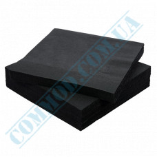 Paper napkins | 33*33cm | double ply | black | 200 pieces per package