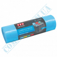 Garbage bags | 160l | polyethylene LD 24μm | Blue | PRO Service | 20 pieces per roll