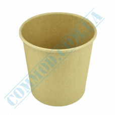 Paper containers | 450ml | d=95mm h=95mm | Craft | without lid | for hot and cold meals| 25 pieces per pack