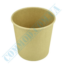 Paper containers | 450ml | d=95mm h=95mm | Craft | without lid | for hot and cold meals| 25 pieces per pack