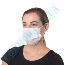 Маска защитная 3 слоя белая 50 штук