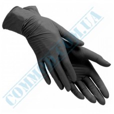 Nitrile black gloves without powder size L 100 pieces