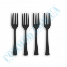 Plastic forks for fruits | black | 100mm | 250 pieces per pack