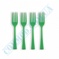 Plastic forks for fruits | green | 100mm | 250 pieces per pack